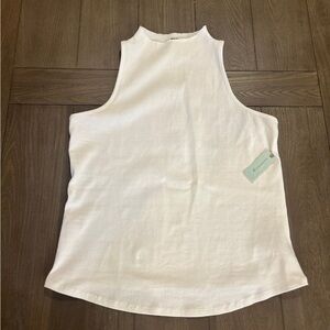 Anthropologie White Muscle Tee